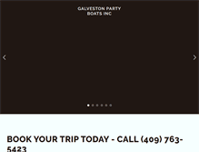 Tablet Screenshot of galvestonpartyboatsinc.com